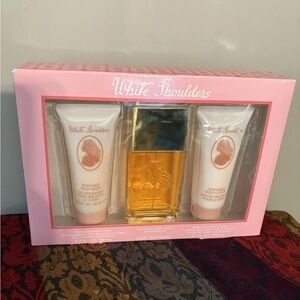 White Shoulders Women's Perfume Gift Set: Body Wash, Lotion & Spray 🆕 New in Box